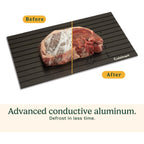 Cuisinart BBQ Defrosting Tray, Conductive Aluminum Rapid Thaw Plate for Frozen Meat, Quick Defrosting Tool that Preserves Natural Flavors, Non Stick Easy to Clean Kitchen Gadget & Grilling Accessories