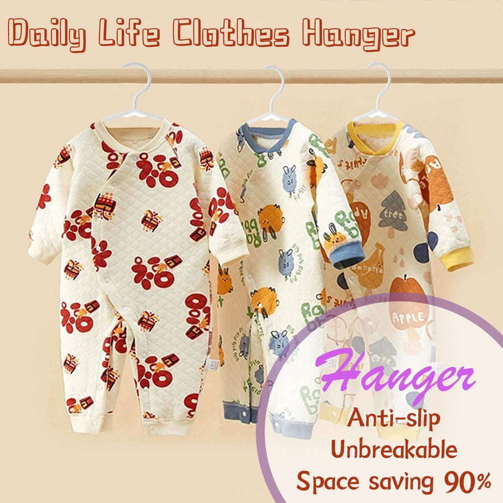 Kids Hangers - 100 Pack, 11.5 Inch White Baby & Toddler Hangers For Closet - Ideal For Baby Standard Use