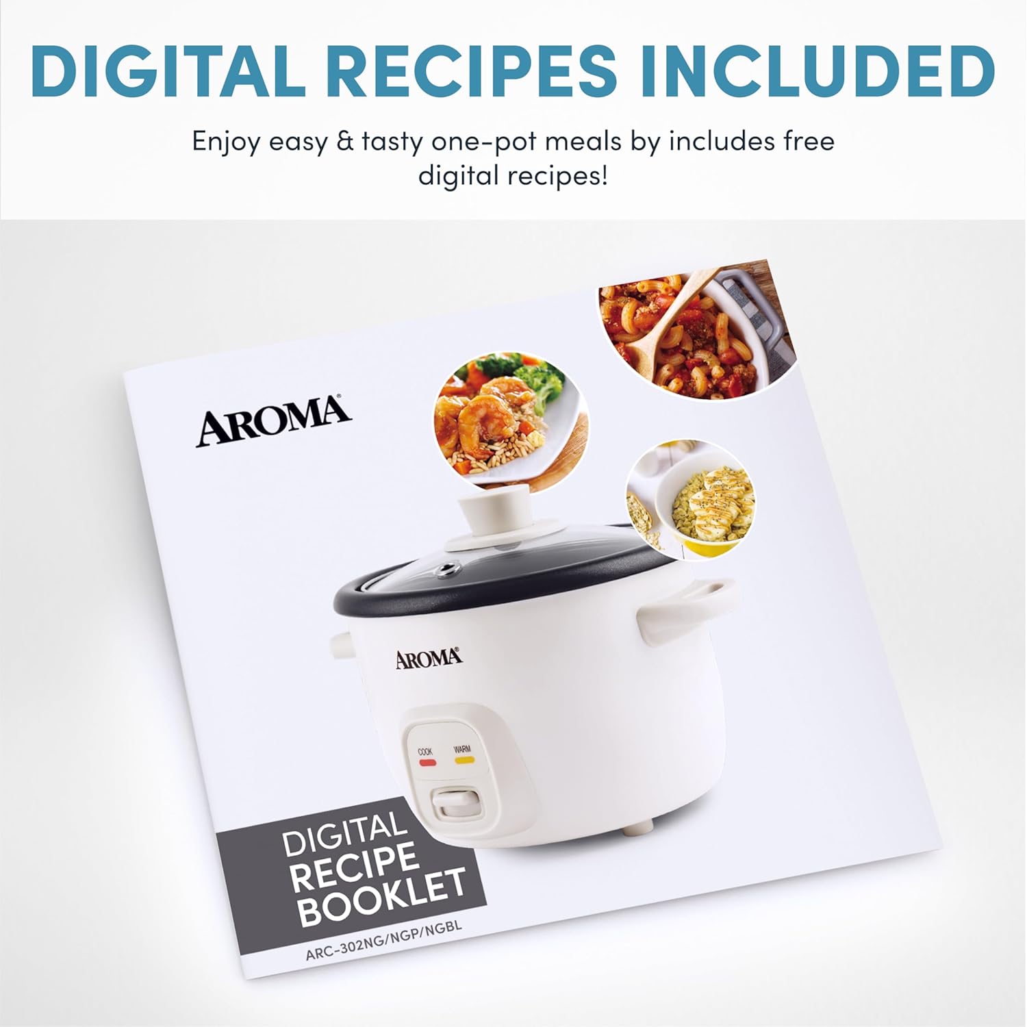 AROMA® Mini Rice Cooker, 2-Cup (Uncooked) / 4-Cup (Cooked), Grain Cooker, Soup Maker, Oatmeal Cooker, Auto Keep Warm, 1 Qt, Light Green