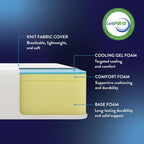 Best Price Mattress 10 Inch Memory Foam Mattress, Medium Firm, Cooling Gel Infused, Certified Safe Foams & Fabric, Mattress In A Box, Queen