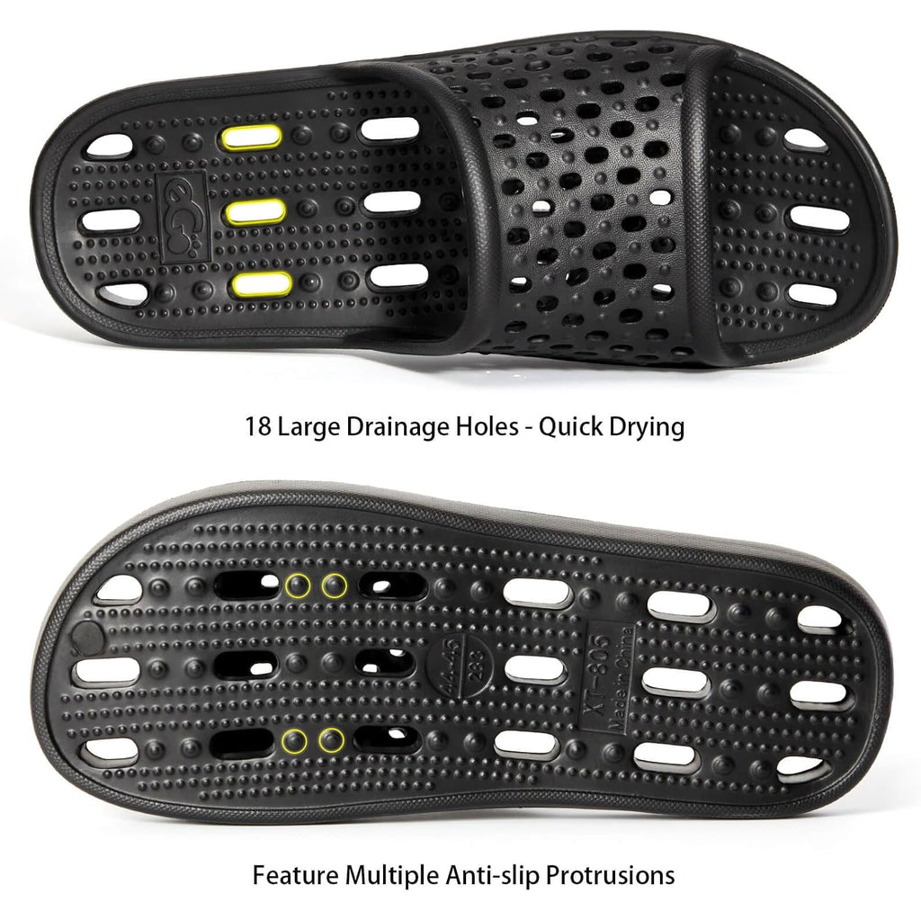 Shower Shoes Men Quick Drying Women Shower Sandals Non-Slip Comfortable House Slippers Bathroom Hotel Flip Flops Slides With Students Gym