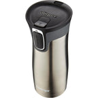 Contigo West Loop Stainless Steel Travel Mug With Autoseal Lid, 16Oz., Stainless Steel/Black