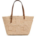 Tory Burch Women'S Ella Structured Straw Small Tote