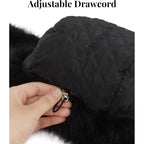 Faux Fur Fluffy Trapper Hat for Women – Winter Warm Russian Ushanka Hat with Ear Flaps