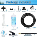 Air Conditioner Evaporative Cooling Kit, Ac Condenser Misting System With Water Filter And Pipe Cutter, Cooling System For Residential Sun-Exposed Condensers & High-Temperature Climate Homes