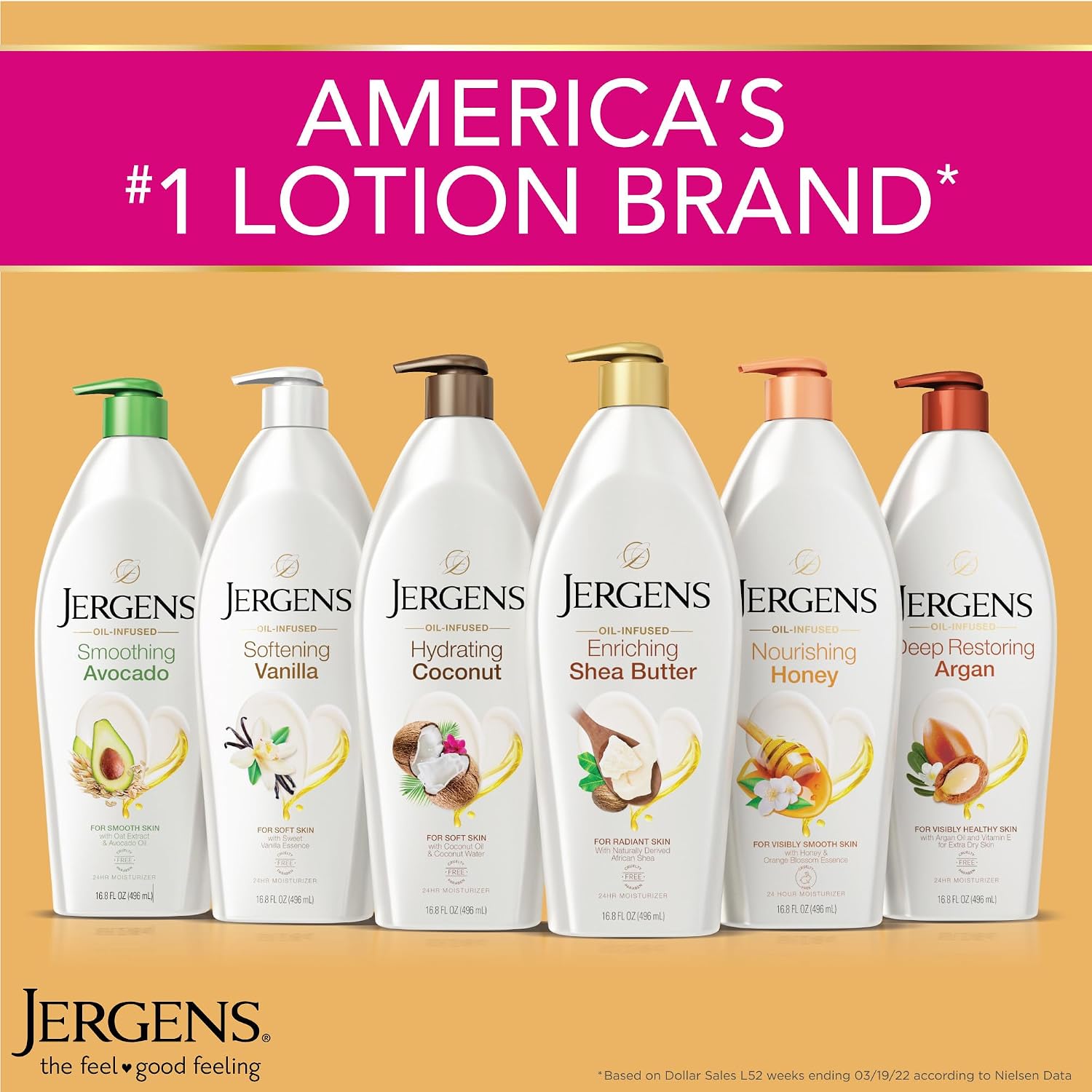 Jergens Hydrating Coconut Body Lotion, Hand And Body Moisturizer, Infused With Coconut Oil, Hydrates Dry Skin Instantly, Dermatologist Tested, 26.5 Oz