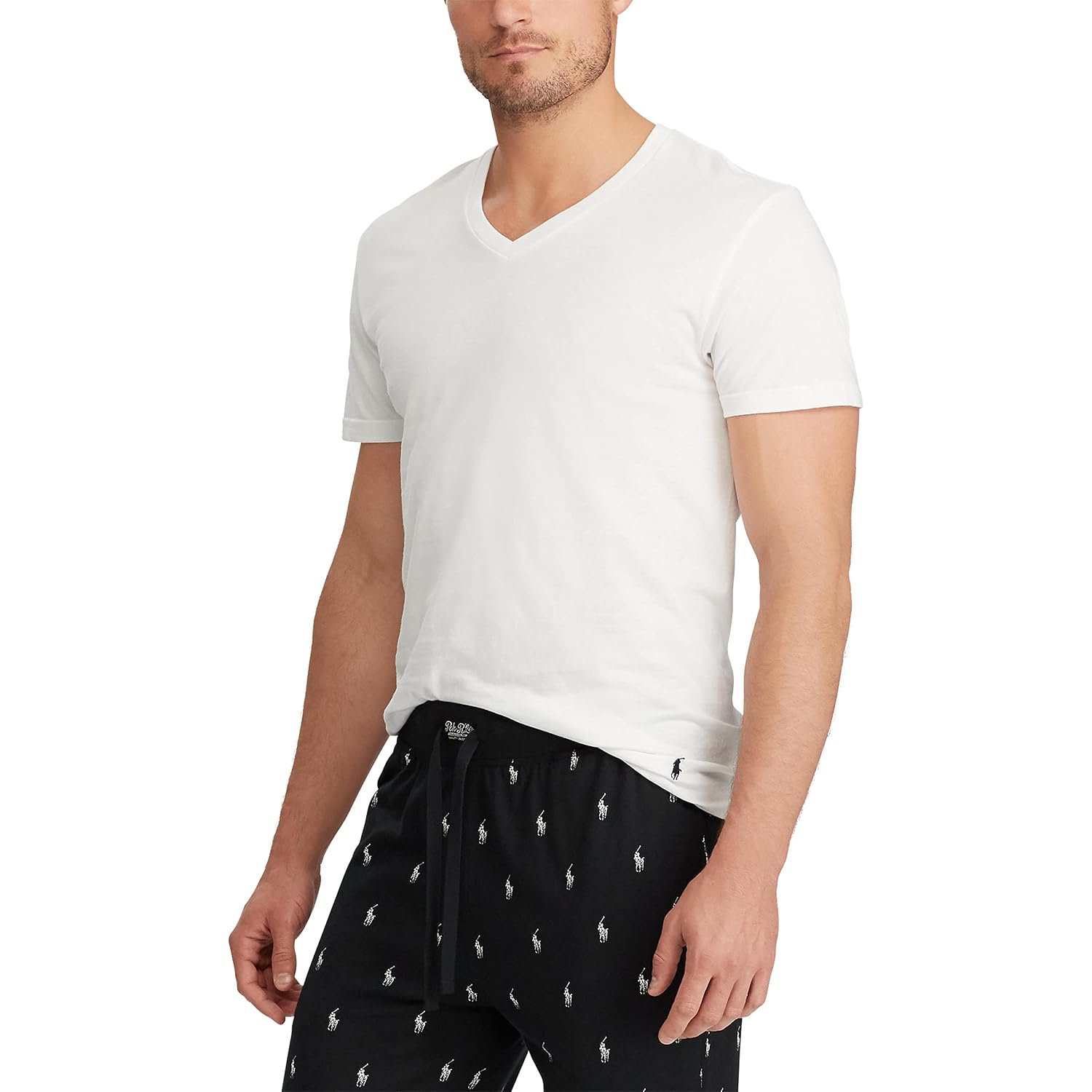 Polo Ralph Lauren Men'S Classic Fit Cotton V-Neck Undershirt 3-Pack