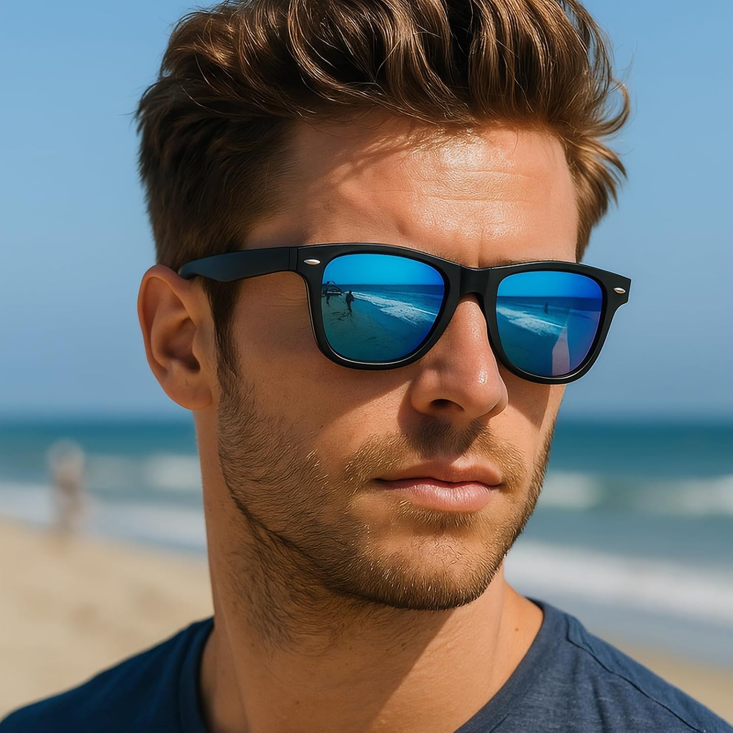 Masdun 3 Pack Polarized Retro Sunglasses For Women Men, Classic Retro Sun Glasses, For Driving Travel Outdoor
