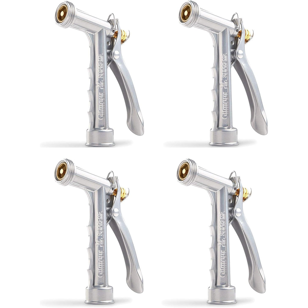 Gilmour Solid Metal Hose Spray Nozzle With Threaded Front - Garden Watering - 573Tf, 4 Pack
