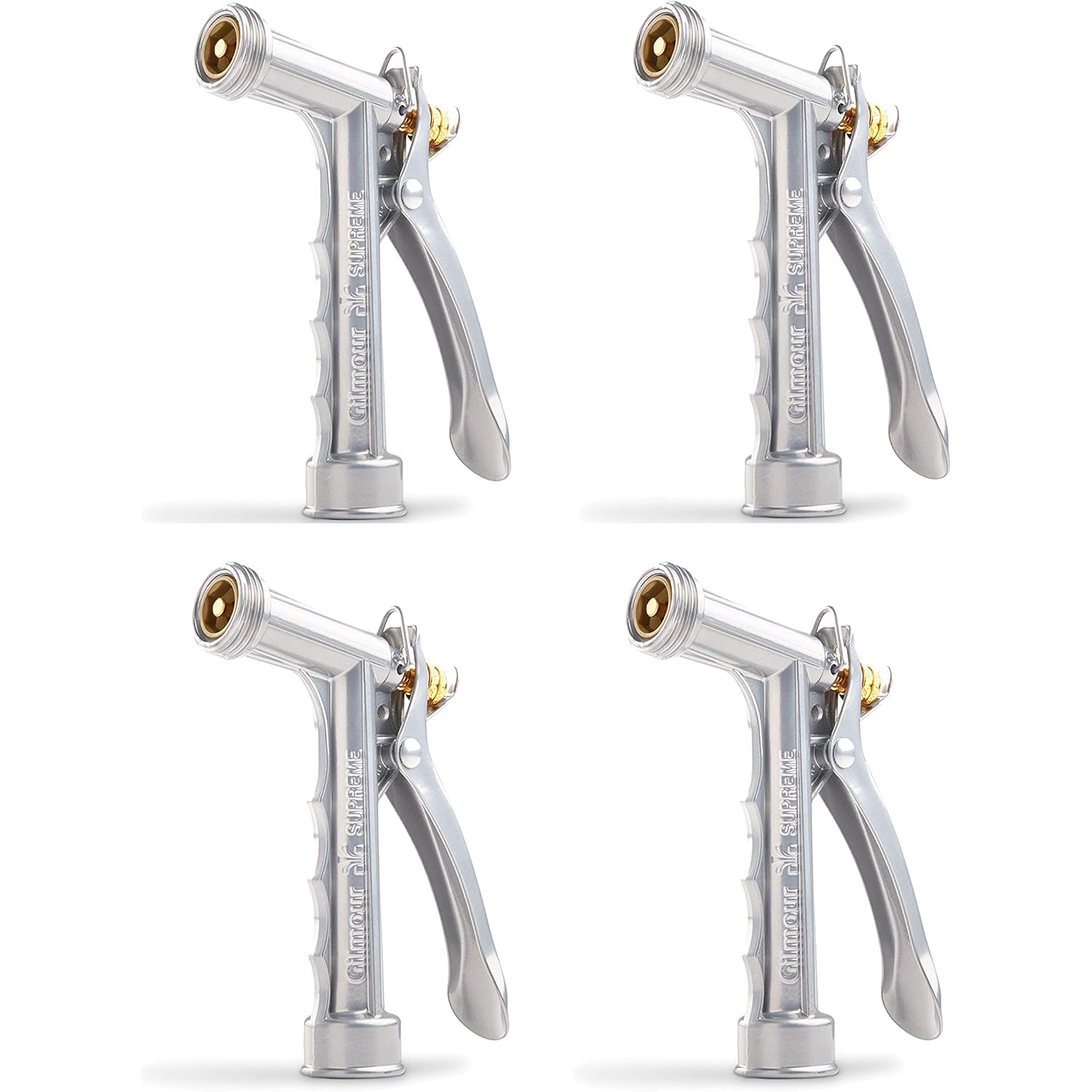 Gilmour Solid Metal Hose Spray Nozzle With Threaded Front - Garden Watering - 573Tf, 4 Pack