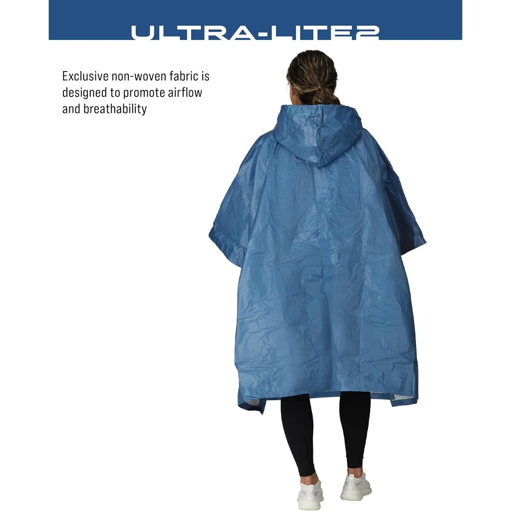 Frogg Toggs Ultra-Lite2 Waterproof, Breathable Rain Poncho, Adult And Youth Sizes