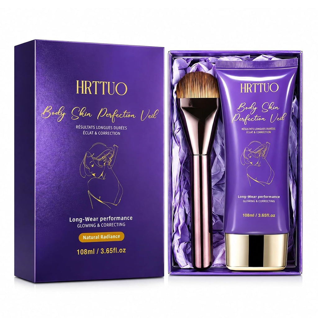 Tattoo Cover Up Makeup Waterproof With Brush – Full Coverage Body Concealer For Legs And Scars – Long Wear Leg Makeup For Women For Smooth Natural Finish In Daily Life And Events (Natural Radiance)