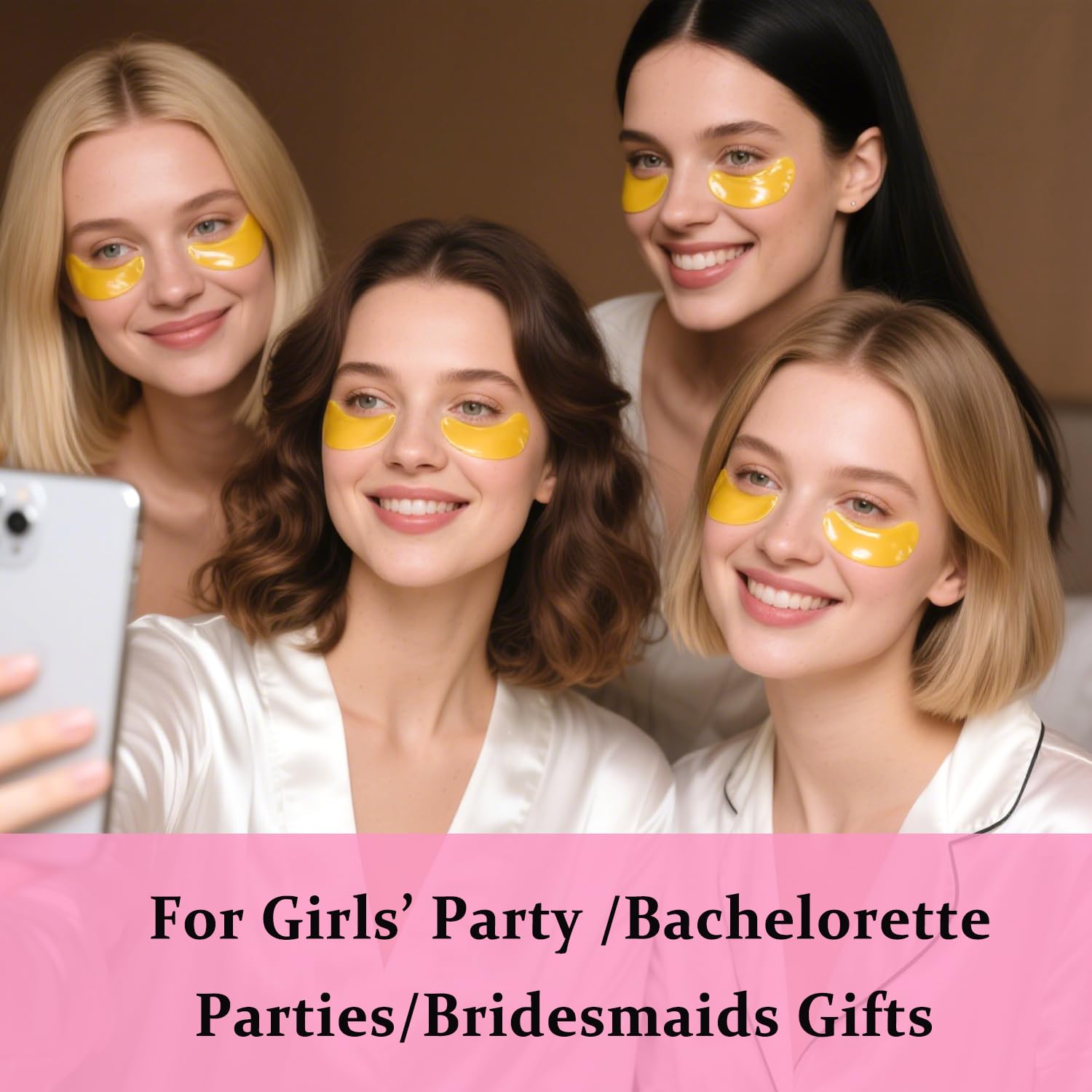 30 Pairs 24K Gold Eye Masks & Lip Masks, Under Eye Patches For Puffy Eyes, Lip Mask Skincare, Small Gifts, Bridesmaid Gifts, Bridal Shower Gifts, Wedding Gifts, Bulk Gifts, Bachelorette Party Favors