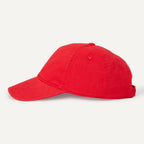 Amazon Essentials Women's Washed Cotton Canvas Baseball Cap with Adjustable Strap Red