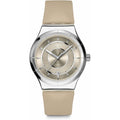 Swatch Irony Sistem51 Unisex Watch Casual Polymer Beige Automatic Waterproof Mocha Dream
