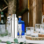 Ohtomber 24Oz Stainless Steel Cocktail Shaker Set Bartender Kit | Includes Buit-In Strainer, Jigger & Mixing Spoon, Martini Drink Mixer Set, Ideal Bar Accessories For Beginners & Home Bar