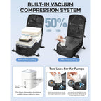 Coofay Vacuum Backpack Travel With Pump Vacpack Travel Backpack With Vacuum System Mochila De Viaje Compresion Al Vacio Easyvacpack Airbag Backpacks For Traveling Carry On Luggage