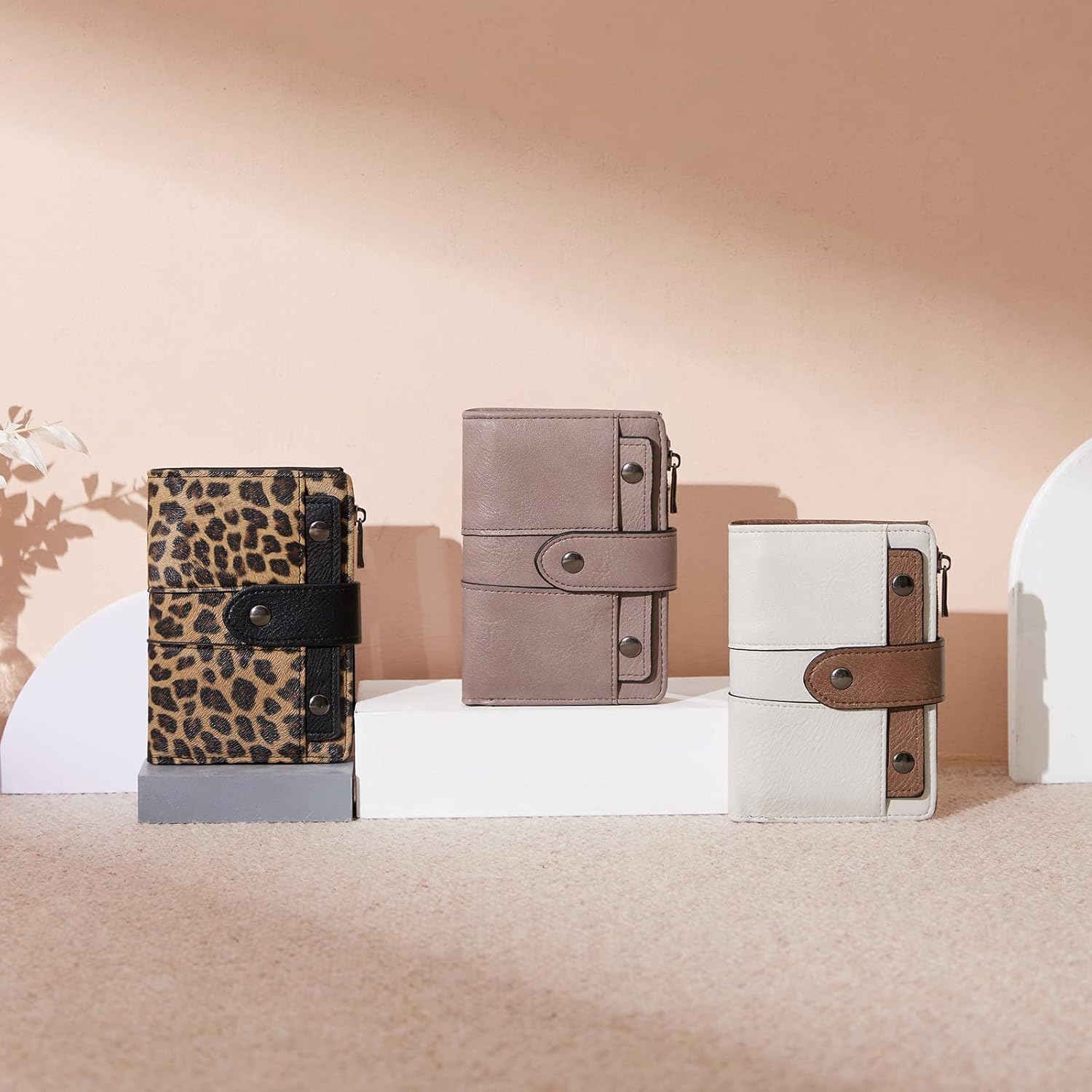 CLUCI Wallet for Women Leather Slim Womens Wallet Bifold Multi Card Holder Organizer Designer with Removable ID Window