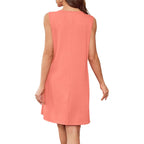 Bkrive Summer Dresses For Women Beach Cover Up Sleeveless Lace Crewneck Sundress (S-3Xl)