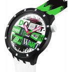 Swatch Big Bold Bioceramic Unisex Watch Casual Polymer Black Automatic Waterproof Lash Out