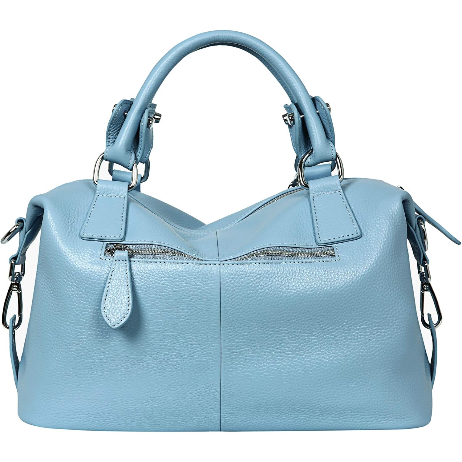 Heshe Womens Genuine Leather Purse Satchel Tote Bags Ladies Real Leather Bags Crossbody Handbags