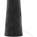 Lumisource Kona 31" Contemporary Polyresin Table Lamp In Matte Black Polyresin, Modern Brass And Natural Linen Shade From Grandview Gallery Set Of 2