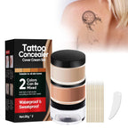 Tattoo Cover Up Makeup Waterproof, 2-In-1 Waterproof Tattoo Concealer – Mixable Light/Dark Shades, Invisible & Skin-Friendly Formula, Long-Lasting Cover For Tattoos, Scars, Vitiligo & Dark Spots