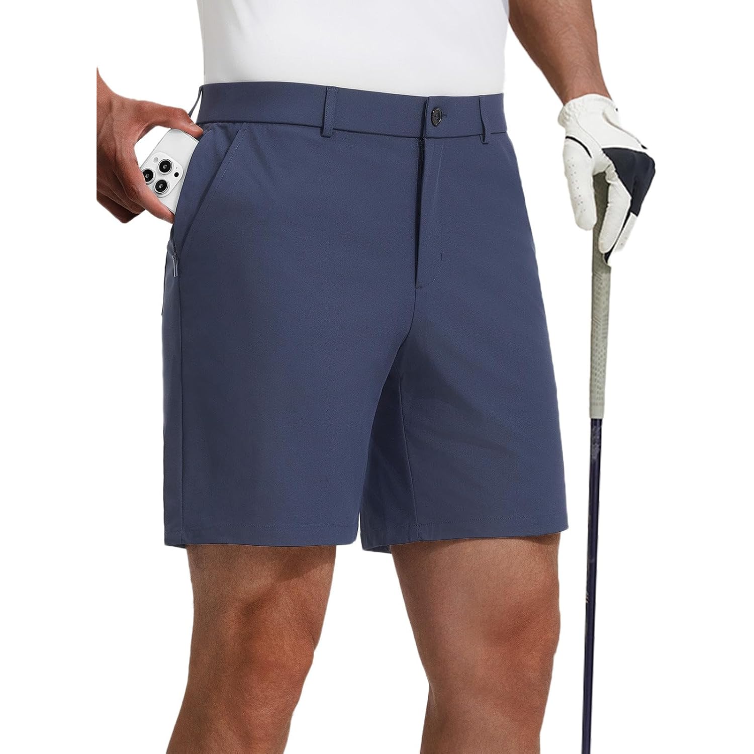 Baleaf Men'S Causal Short 7"/9" Golf Shorts Men Dress 5 Pockets Stretch Lightweight Work Athletic Short Zipper Fly Front