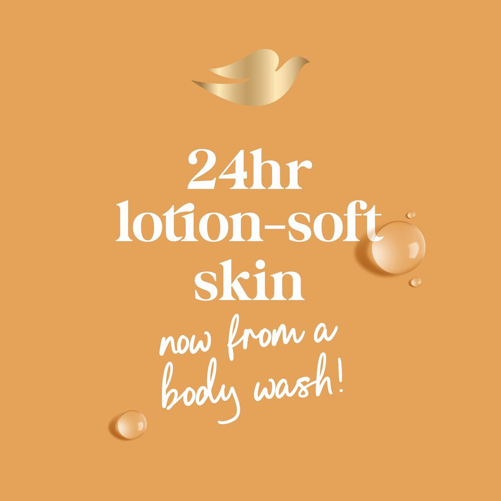 Dove 24Hr Lotion Body Wash Dryness Relief With Jojoba Oil, 30.6 Oz | Moisturizing Body Wash With Micromoisture For Dry Skin