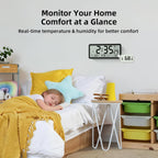 Easyera 15'' Large Digital Atomic Wall Clocks Battery Operated, Auto Dst