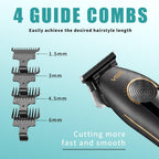 Vgr 299 Hair Clippers For Men, Professional Hair Trimmer For Men, Cordless Barber Clippers With 5-Speed Levels & 7000Rpm Motor, Zero Gap Trimmer With Ceramic Metal Blade For Fade And Line Up, Black