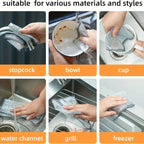 10pcs Miracle Cleaning Cloth - Ultra-Durable Mesh Ultrafine Fiber Set - Easy for Dry and Wet Cleaning - Very Suitable for Tableware, Metal Surfaces, etc.! No Scratches Kitchen Genius