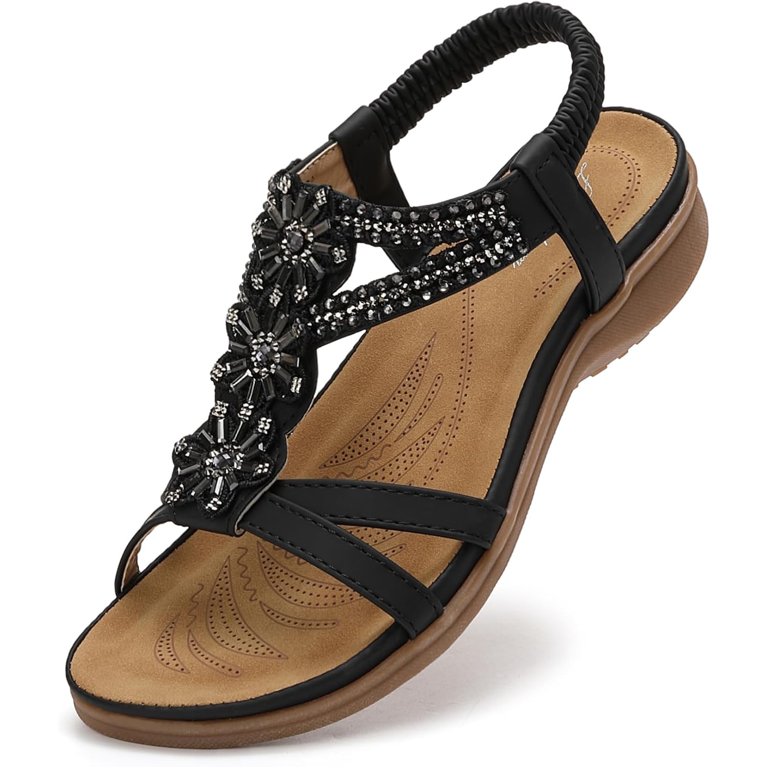 Littleplum Sandals For Women Handmade Arch Support Summer Womens Sandals Comfort Walking Orthopedic Bohemian Flip Flop