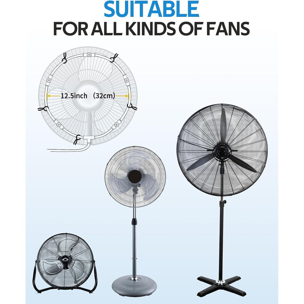 Homenote Misting Fan Kit For Outside Cooling, 16.4Ft Misting Line | 5 Brass Nozzles, 3/4" Brass Adapter, Outdoor Mister System For Patio, Backyard & Poolside Relaxation