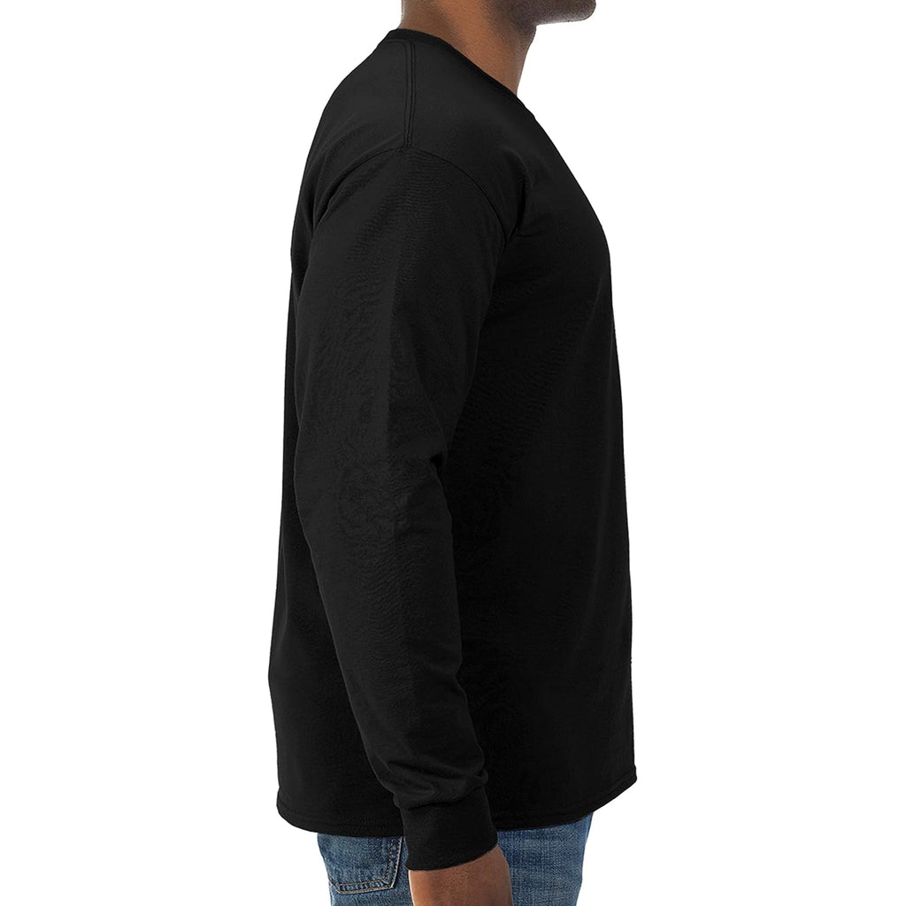 Jerzees Mens Dri-Power Cotton Blend Long Sleeve Tees, Moisture Wicking, Odor Protection, Upf 30+, Sizes S-3X