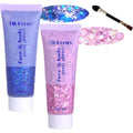 Face Body Glitter Gel: 100ml Chunky Sequins Hair Glitter Gel for Singer Concerts Disco Festival Rave Accessories Holographic Cosmetic Laser Mermaid Makeup