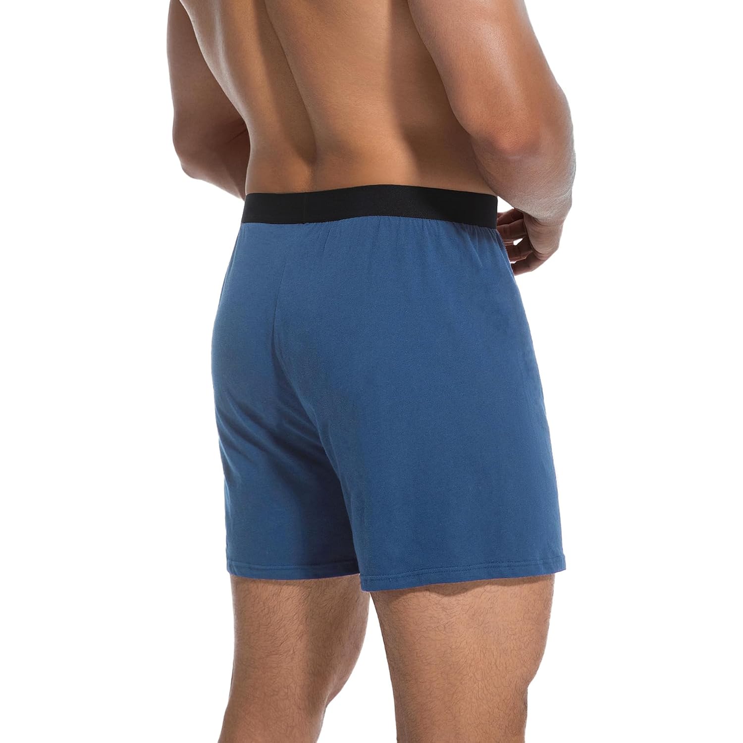 Innersy Men'S Boxer Shorts Loose Fit Soft Cotton Boxers For Men 4 Pack