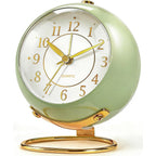 Analog Alarm Clock, Retro Small Desk Clock With Night Light, Cute Simple Design, Silent Non-Ticking, Battery Powered, Backlight Clock For Bedroom,Travel,Kitchen,Bedside Desktop Decor
