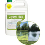 Crystal Plex - Lake And Pond Algaecide Treatment - Liquid Copper Algaecide Kills And Prevents Various Types Of Algae (Planktonic, Filamentous, Chara) - 1 Gallon Treats Up To 1 Acre