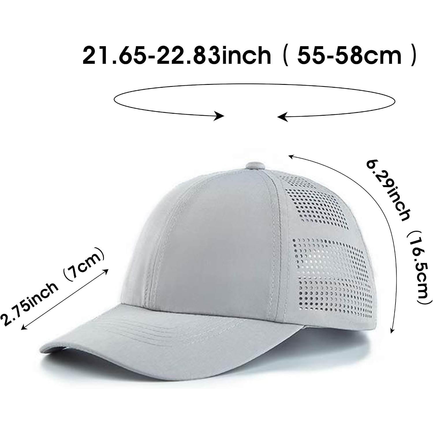 Women Quick Drying Baseball Cap Sun Hats Mesh Lightweight Uv Protection For Outdoor Sports - Multiple Colors