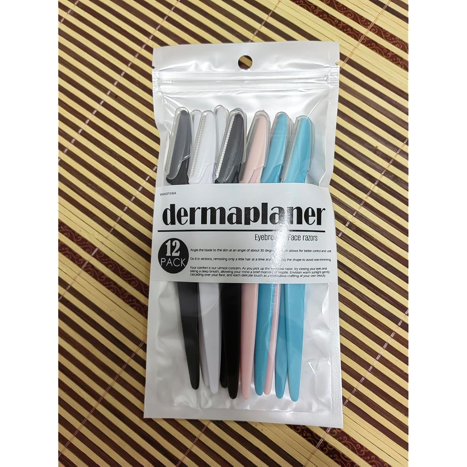 Dermaplane Razor For Women Men Eyebrow Razors Dermaplaning Tool For Face Shaver Home Hair Beauty blade Trimmer Microblades Peach Fuzz Remover micro dermabrasion facial tool 12pcs