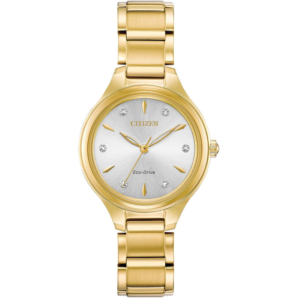 Citizen Eco-Drive Corso Womens Watch, Stainless Steel, Diamond