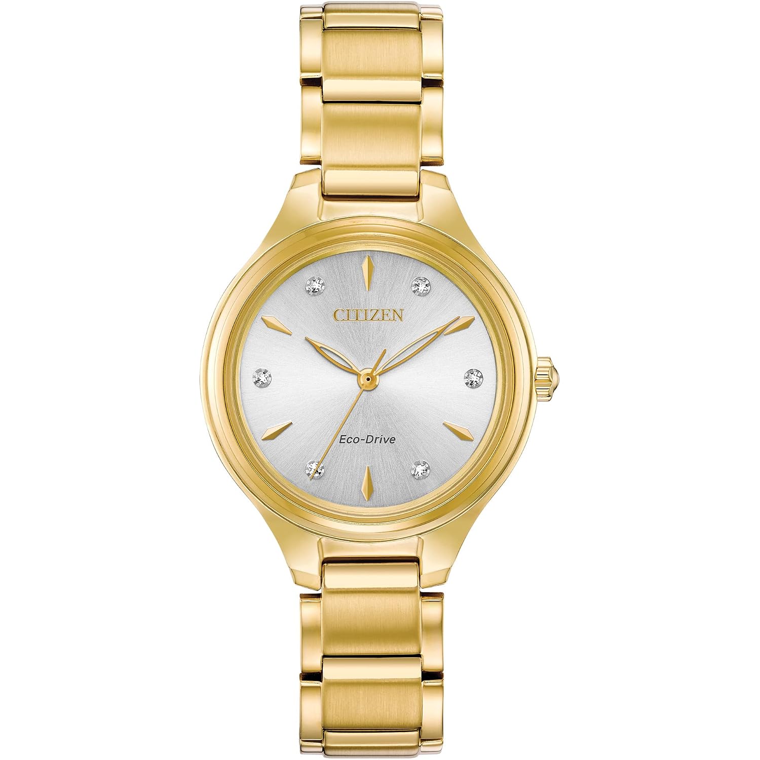 Citizen Eco-Drive Corso Womens Watch, Stainless Steel, Diamond