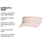 Adidas Women's Superlite Visor – Lightweight Athletic Sport Hat for Workouts