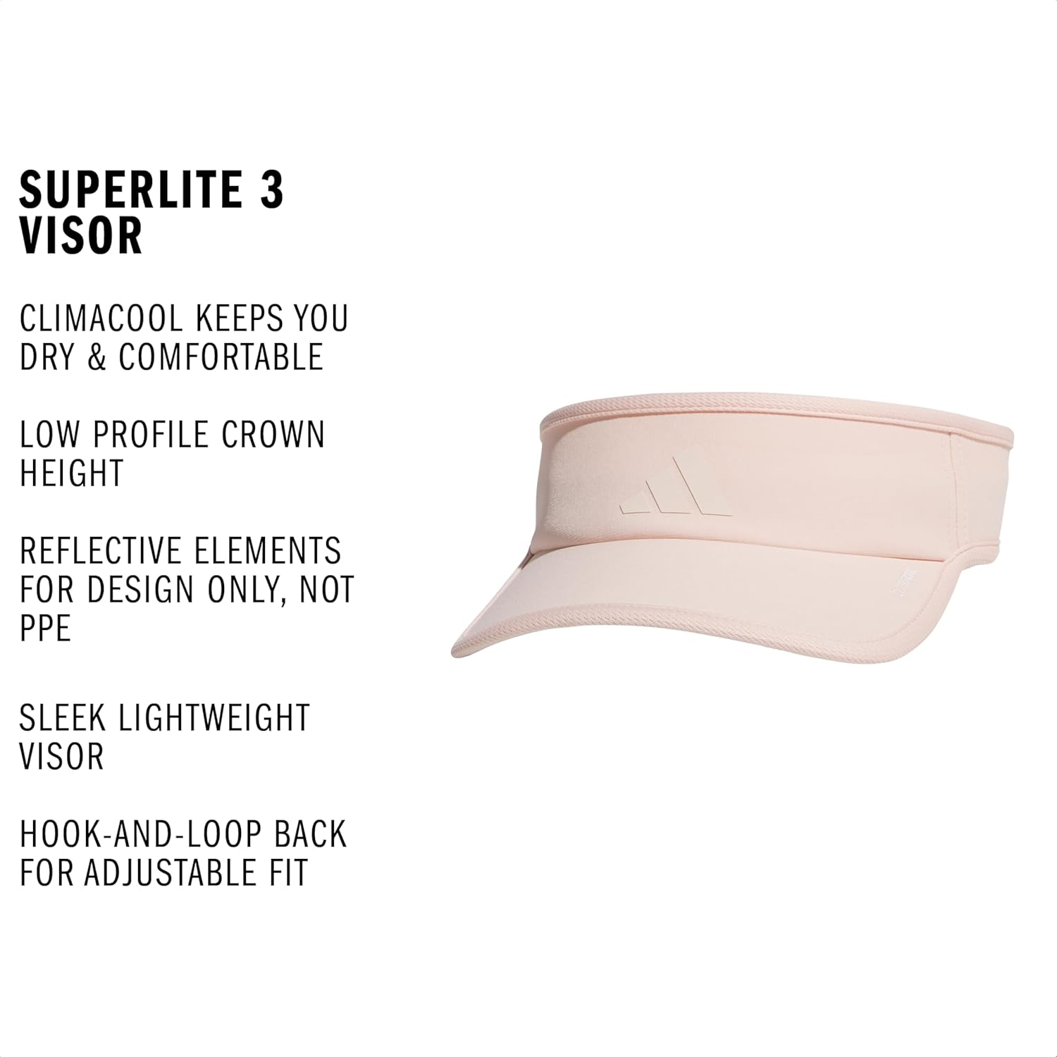 Adidas Women's Superlite Visor – Lightweight Athletic Sport Hat for Workouts