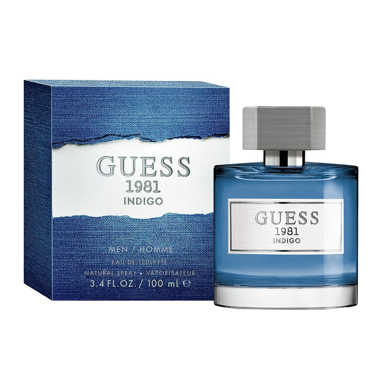 Guess Factory Men'S Guess 1981 Indigo 3.4 Oz 100 Ml Eau De Toilette Spray For Men,10009396
