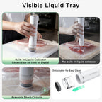 Compact Vacuum Sealer For Food (Vacuum Sealer Machine + 30 Reusable Vacuum Bags), Powerful Handheld Vacuum Sealer Machine, Seal Food 6X Fresh Longer, Portable & Wireless, Easy-Clean