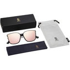 SOJOS Sunglasses for Women Men Vintage Style Shades SJ2157 Black/Pink
