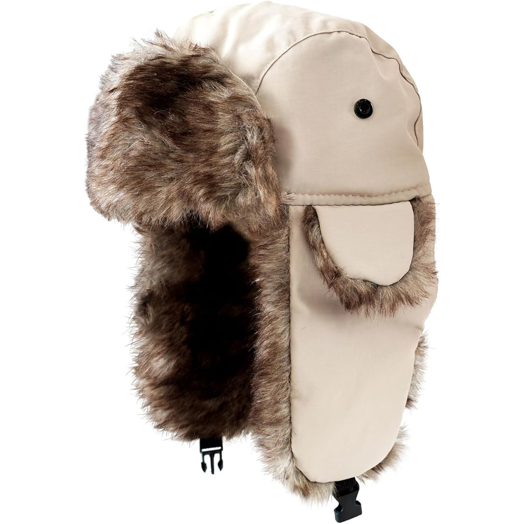 ONWAY Trapper Hat Winter Hats for Women Men with Faux Fur Ear Flaps