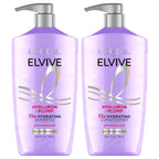 L'Oreal Paris Elvive Hyaluron Plump Shampoo And Conditioner Set For Dry, Dehydrated Hair, 72H Hydrating Hair Care, Infused With Hyaluronic Acid Complex, 53 Fl Oz Set
